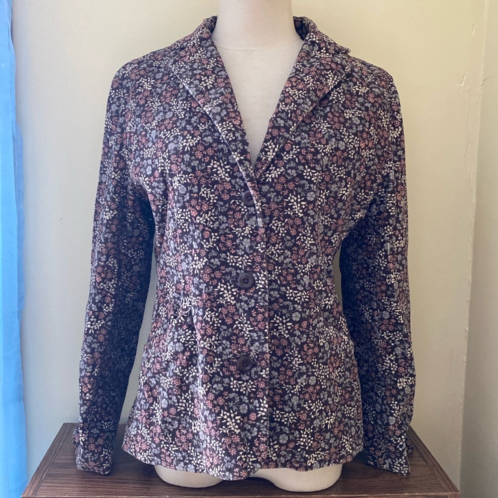 L.L.Bean Floral Blazer 6P